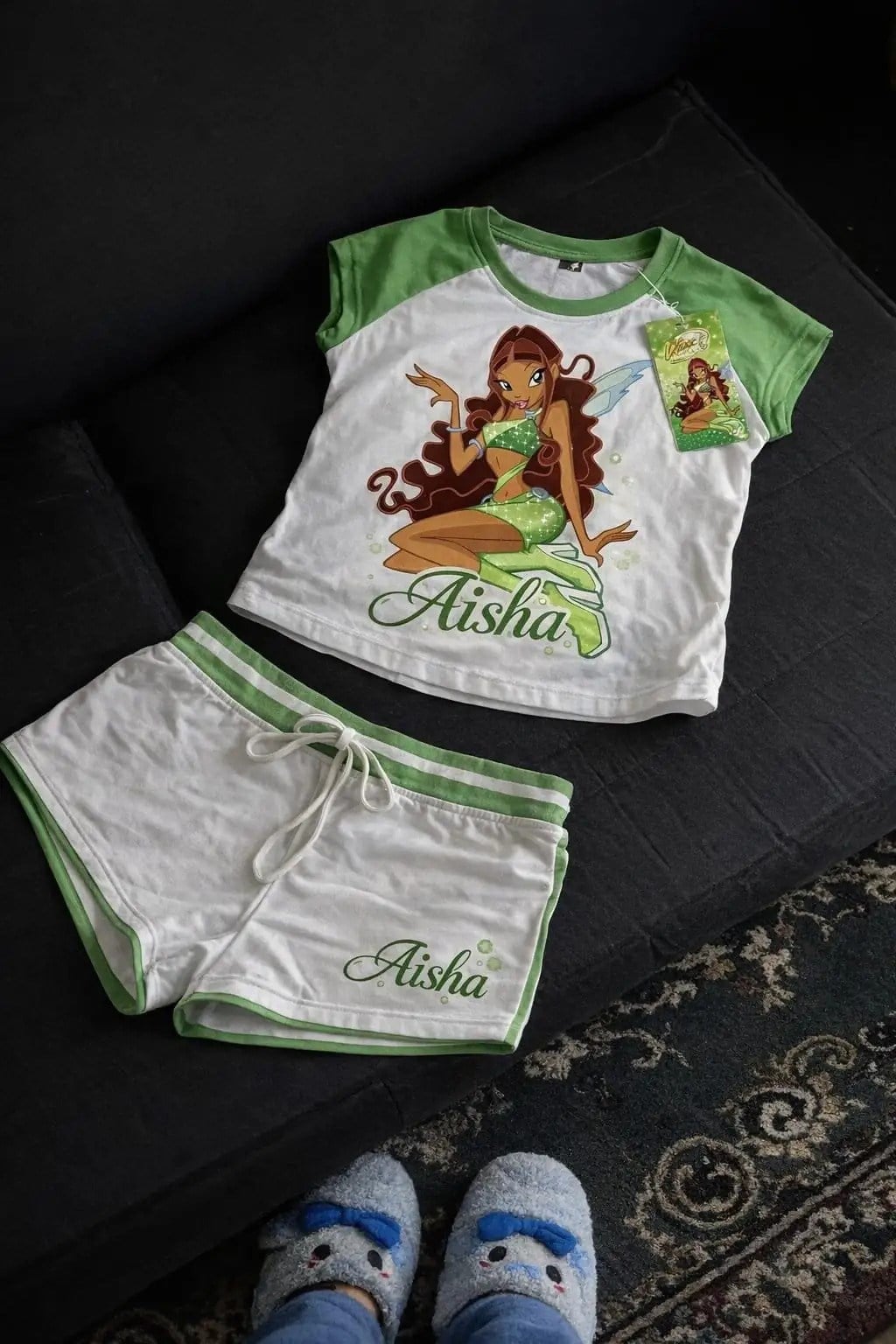 Aisha Yeşil Şort T-shirt Takım