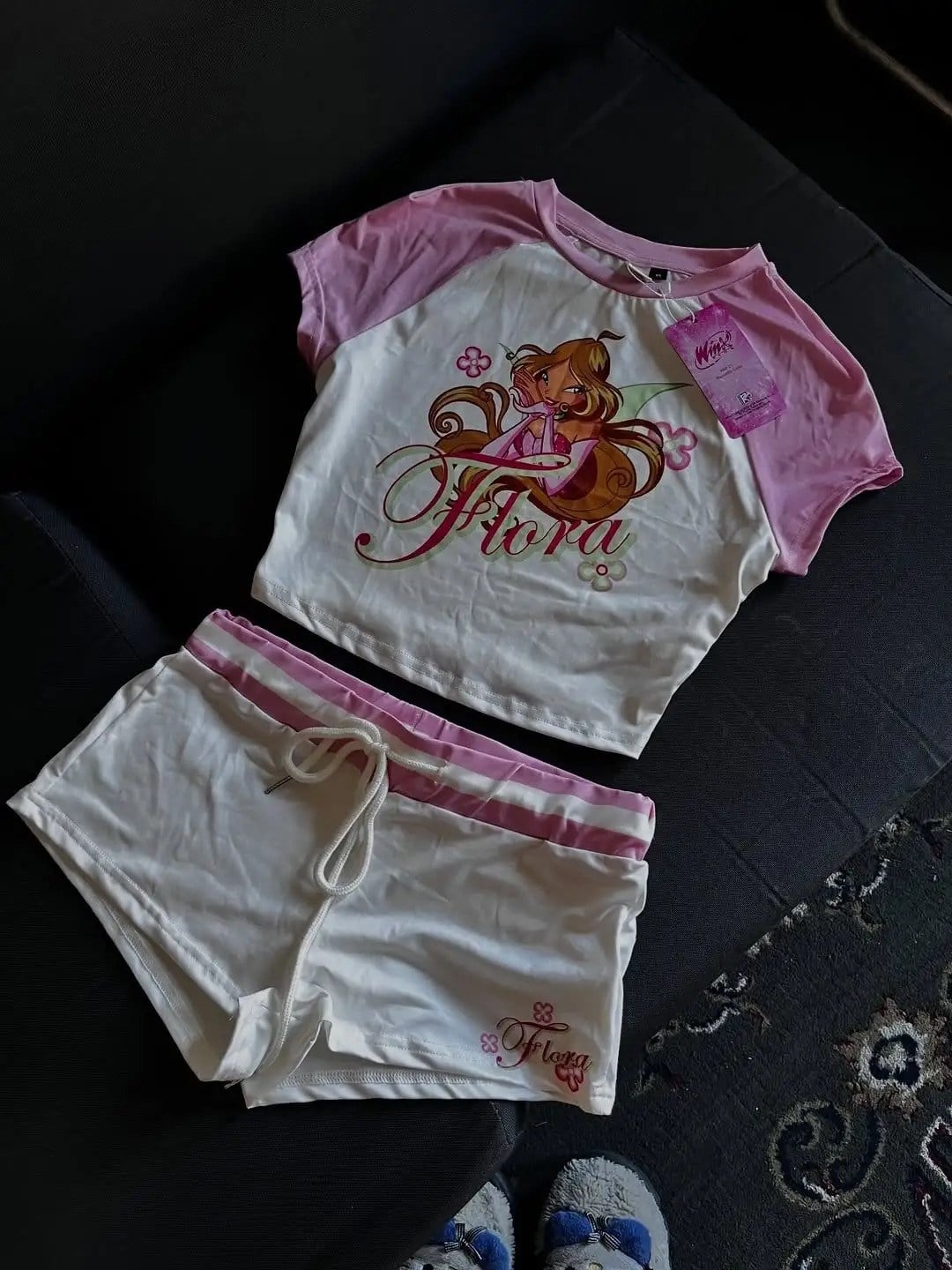 Flora Dream Pembe Şortlu Takım