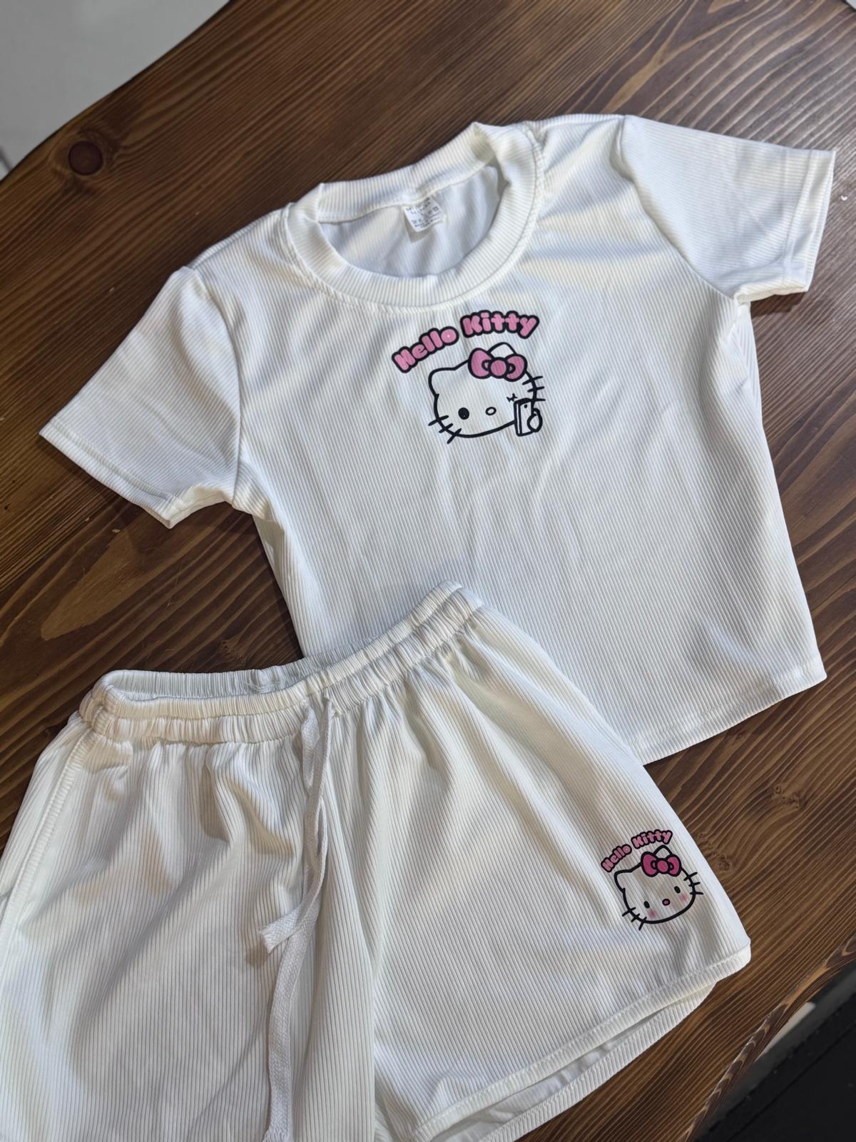 Hello Kitty Baskılı Homewear Pijama Takımı