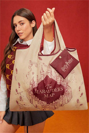 Ekru Harry Potter The Marauder's Map Bez Çanta