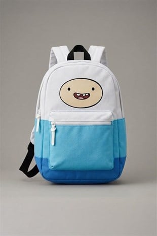 Mavi  Adventure Time Finn Sırt Çantası