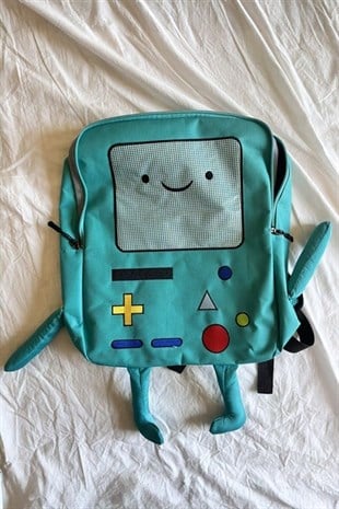 Mavi Adventure Time BMO Sırt Çantası