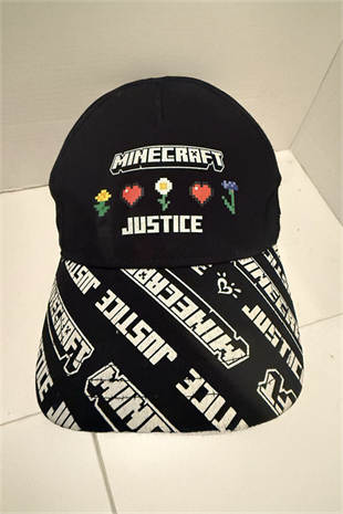 Siyah Minecraft Justive Baseball Şapka
