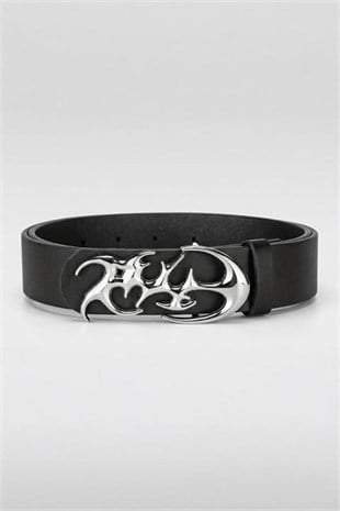 Siyah TRIBAL FURY Gotik Harjauku Deri Kemer