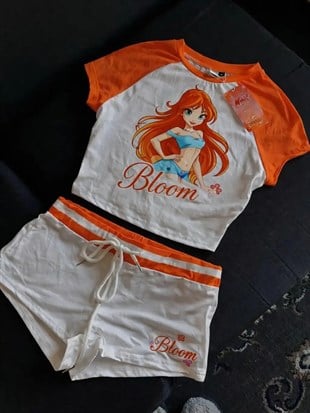Bloom Dream Turuncu Şortlu Takım