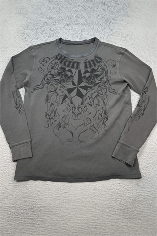 Füme Skin Ind Skull Gotik Unisex Sweatshirt
