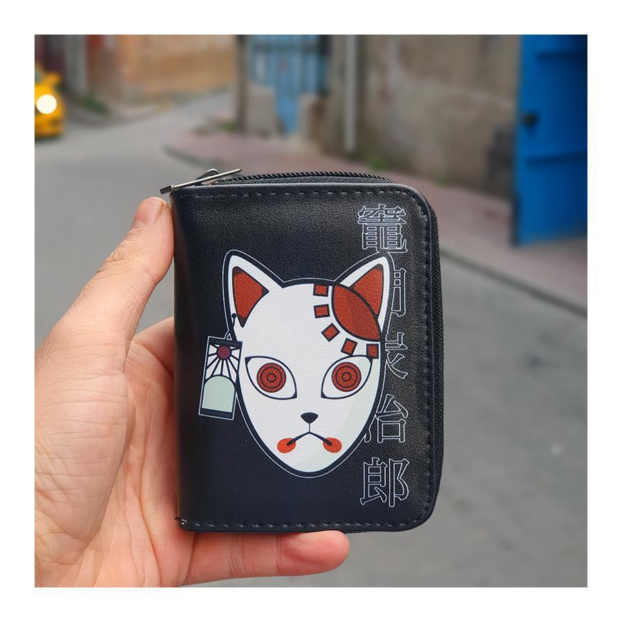Anime Demon Slayer Kimetsu No Yaiba Mask Kısa Cüzdan