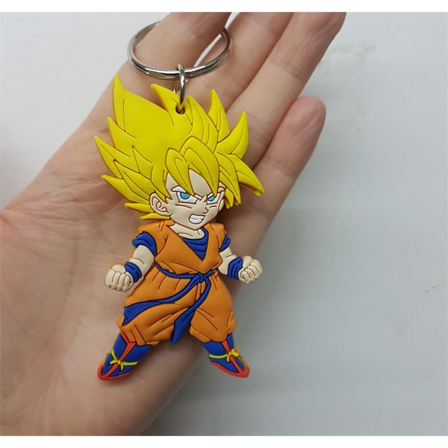 Anime Dragon Ball Z Süper Saiyan Plastik Anahtarlık