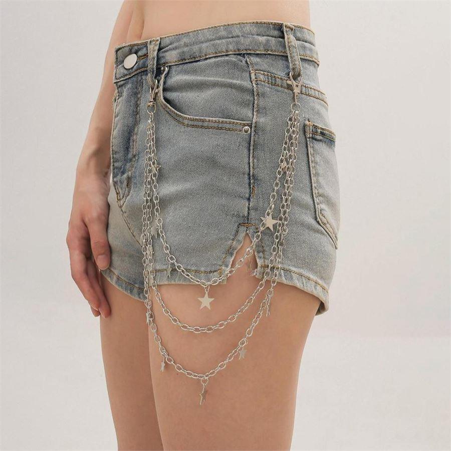 Basic Yıldız Detaylı Üçlü Pantolon Zinciri