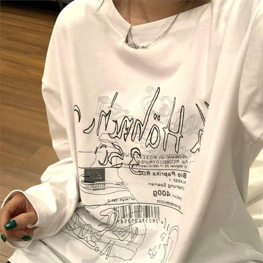 Beyaz Hahnch 350 Uzun Kollu İnce Sweatshirt