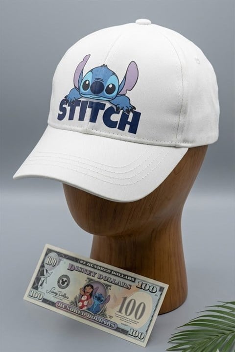Beyaz Stitch Baseball Şapka
