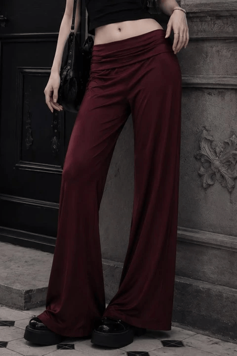Bordo Subdued Yoga Pantolonu