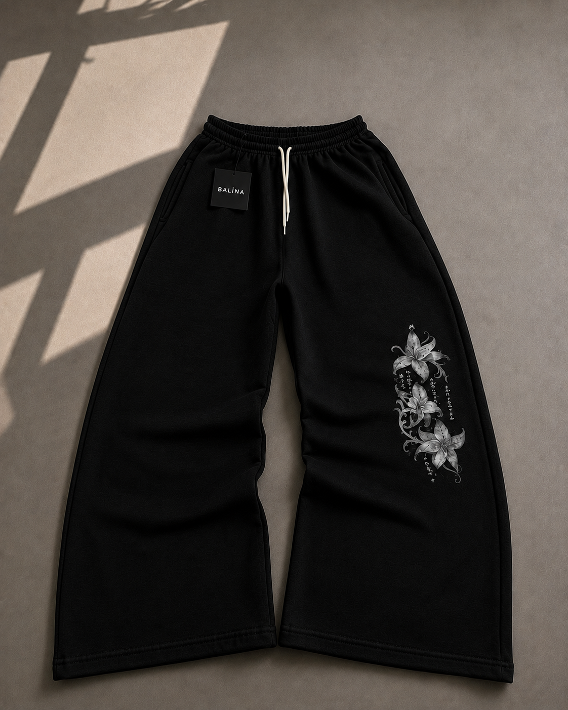 Flower Baggy Kalıp Unisex Eşofman Altı