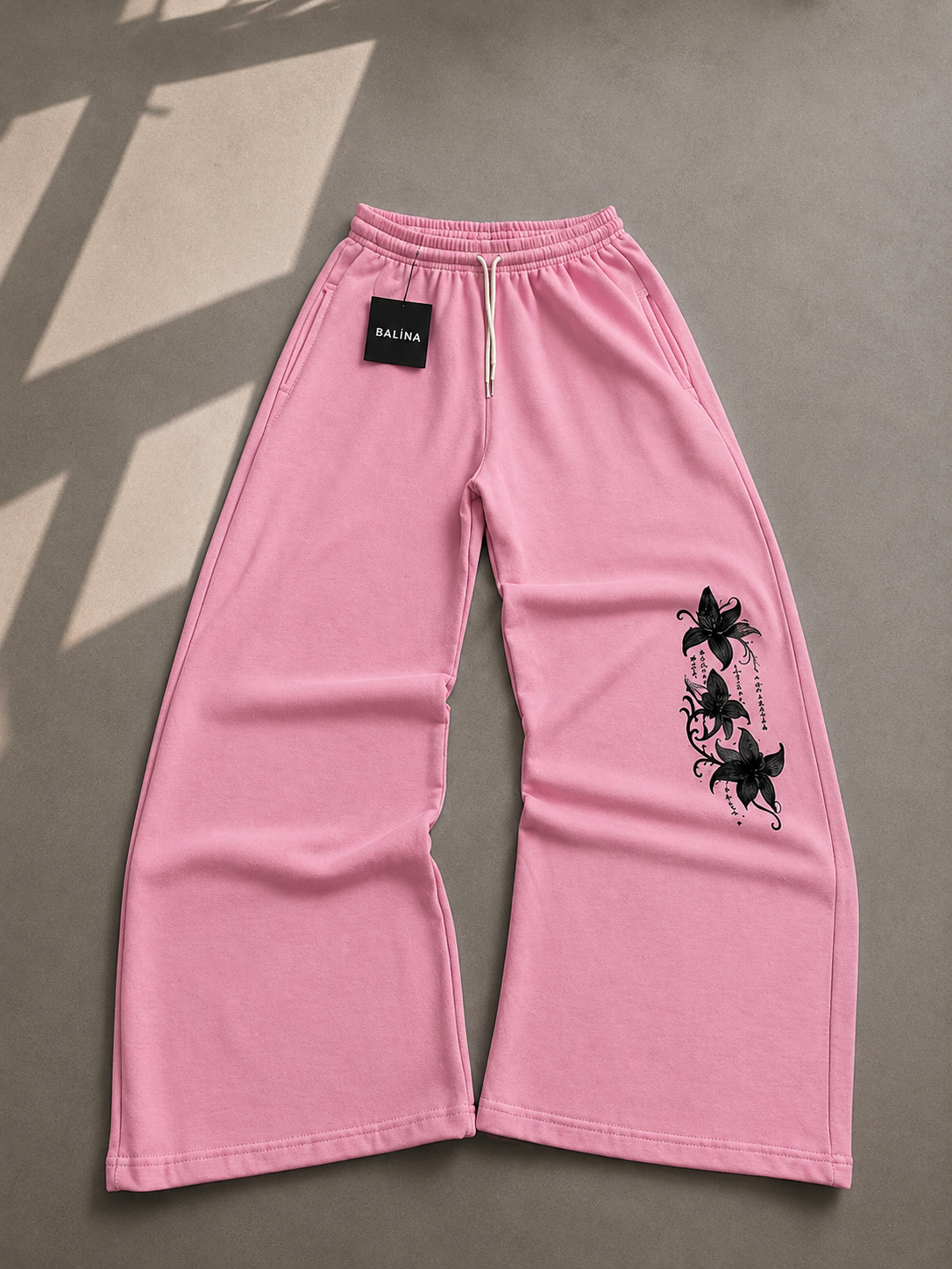 Flower Baggy Kalıp Unisex Eşofman Altı