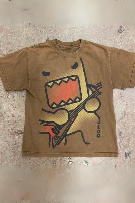 Kahverengi Guitarist Caricature Unisex T-shirt