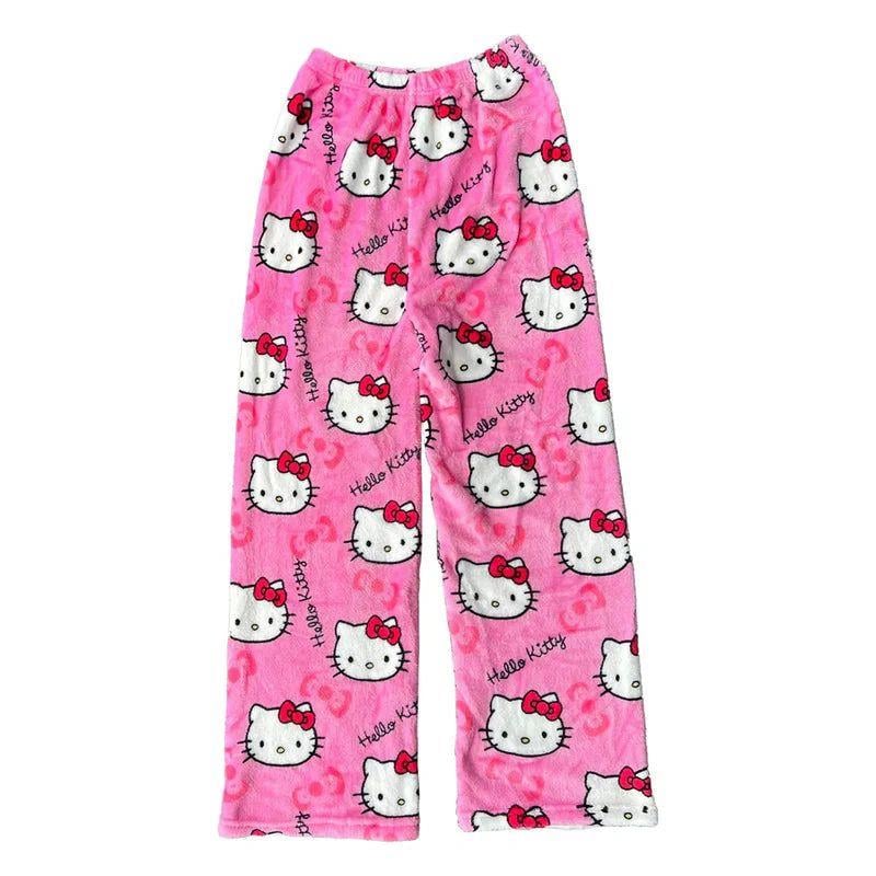 Pembe Peluş Hello Kitty Pijama