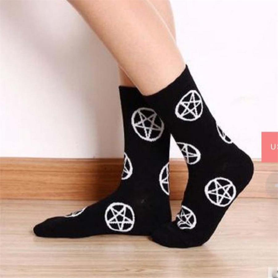 Pentegram Siyah Unisex Çorap