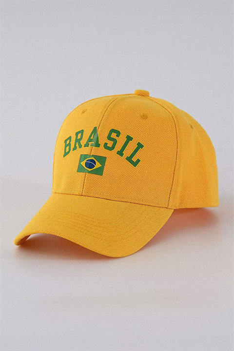 Sarı Brasil Y2K Baseball Şapka