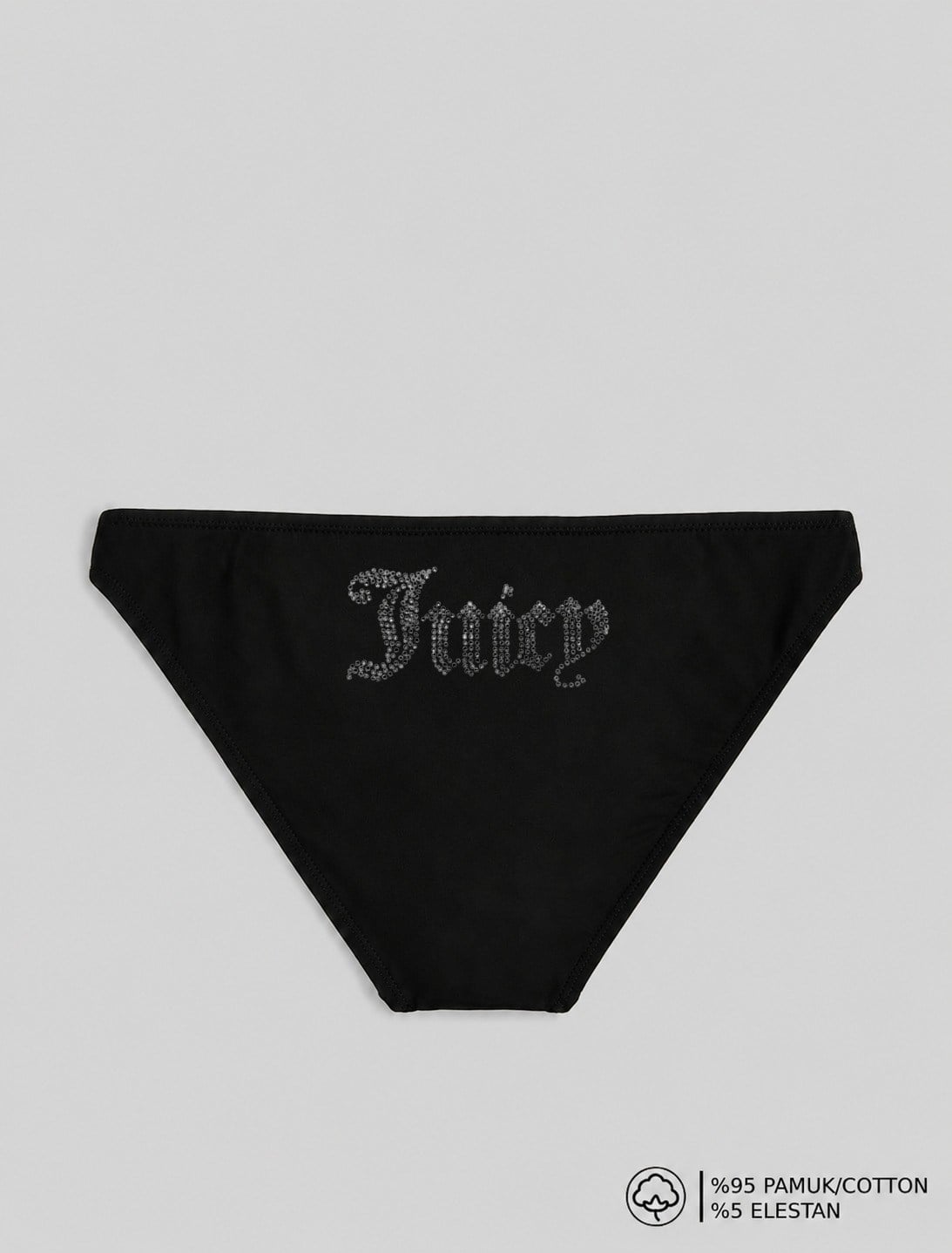 Siyah Juicy Baskılı Bikini Kalıp Külot