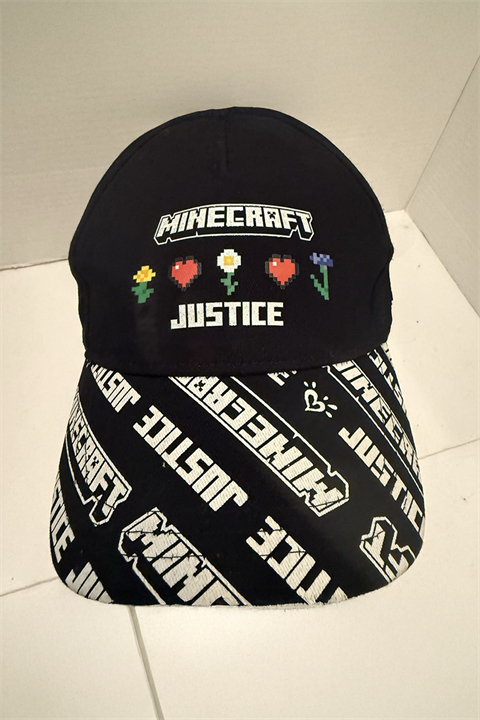 Siyah Minecraft Justive Baseball Şapka