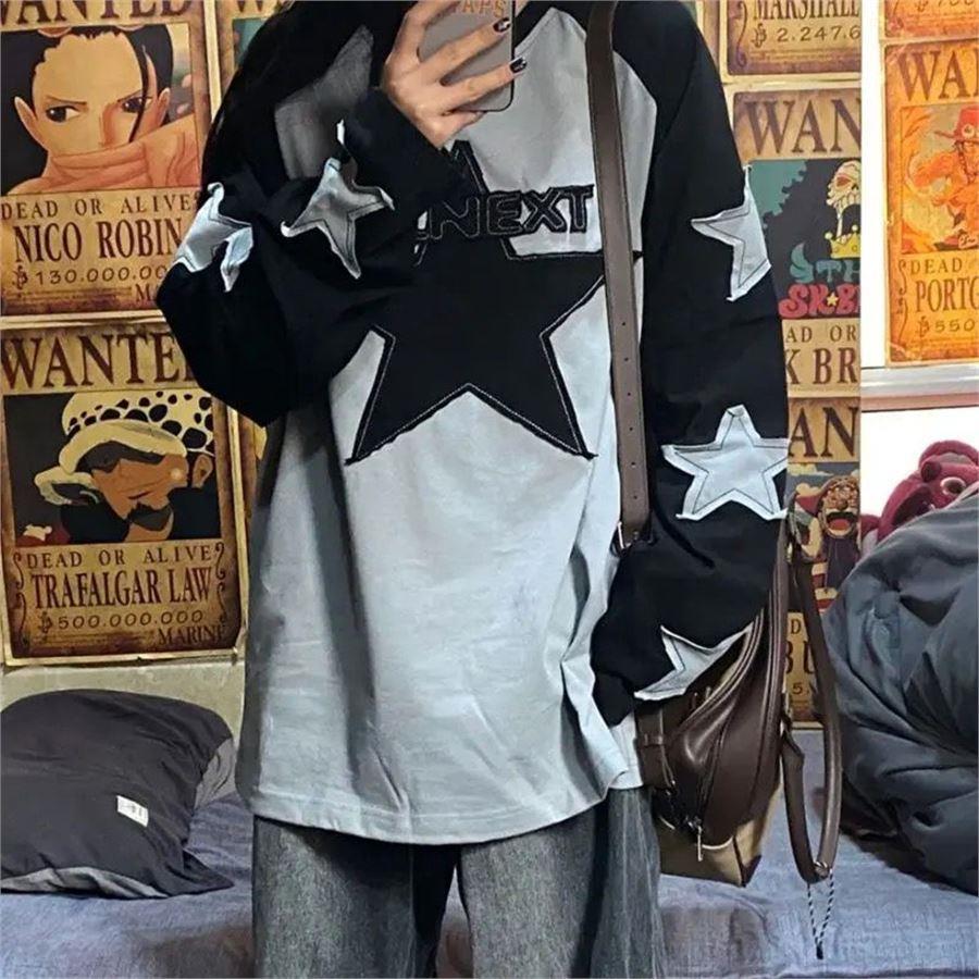 Siyah Raglan Kollu WLNEXT Star İnce Sweatshirt