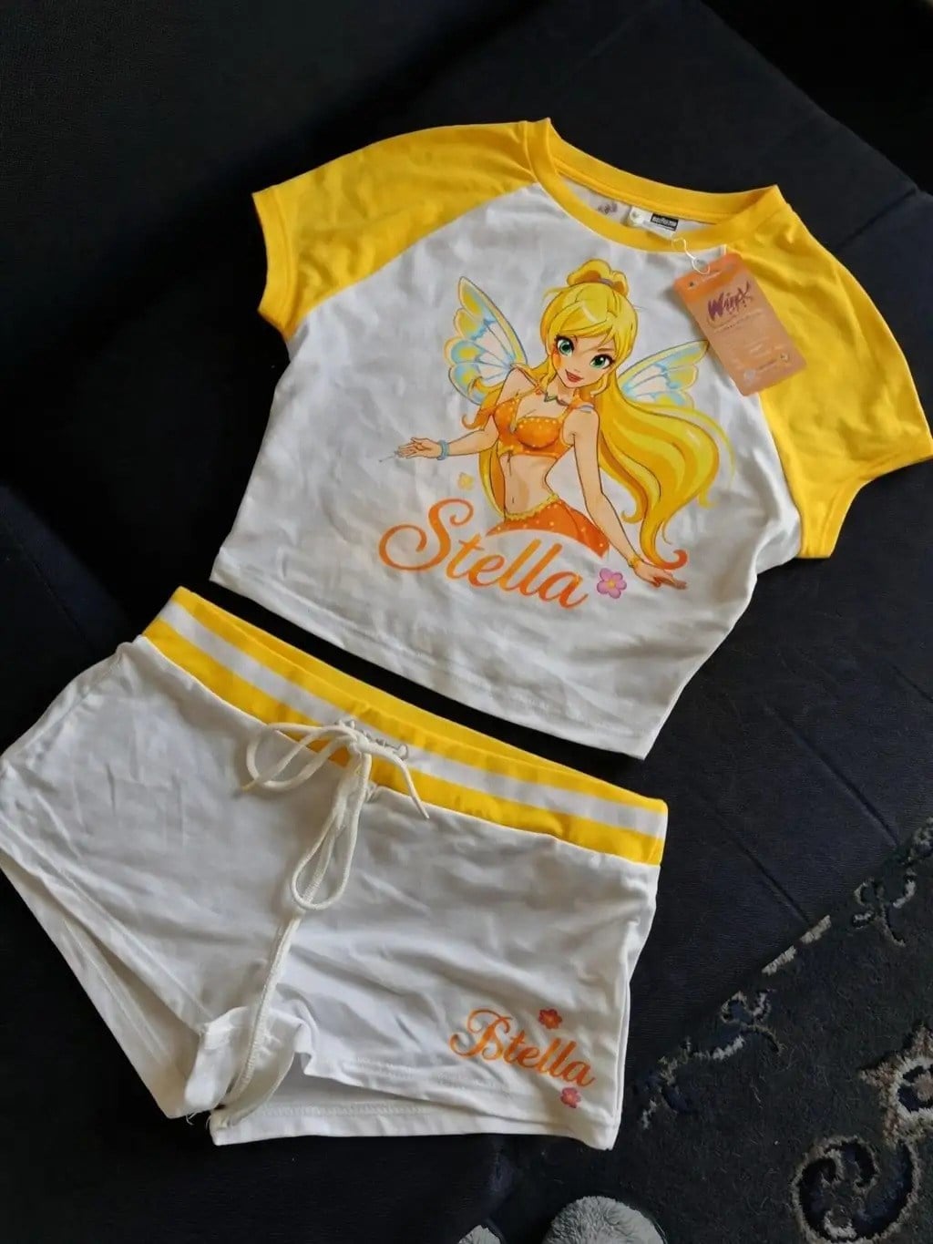 Stella Dream Sarı Şortlu Takım