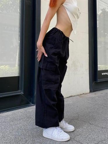 Streetwear Siyah Baggy Unisex Salaş Pantolon
