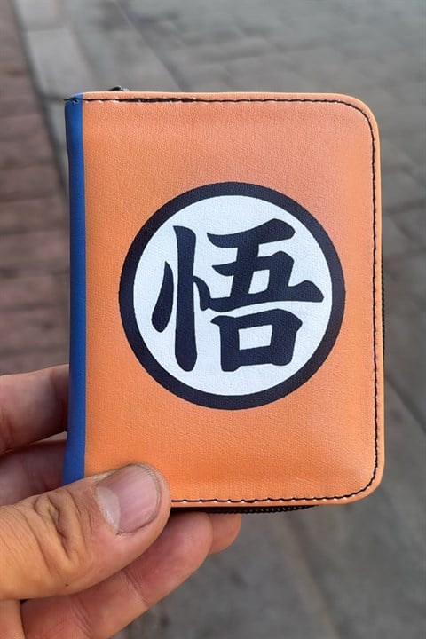Turuncu Anime Dragon Ball Z Goku Unisex Cüzdan
