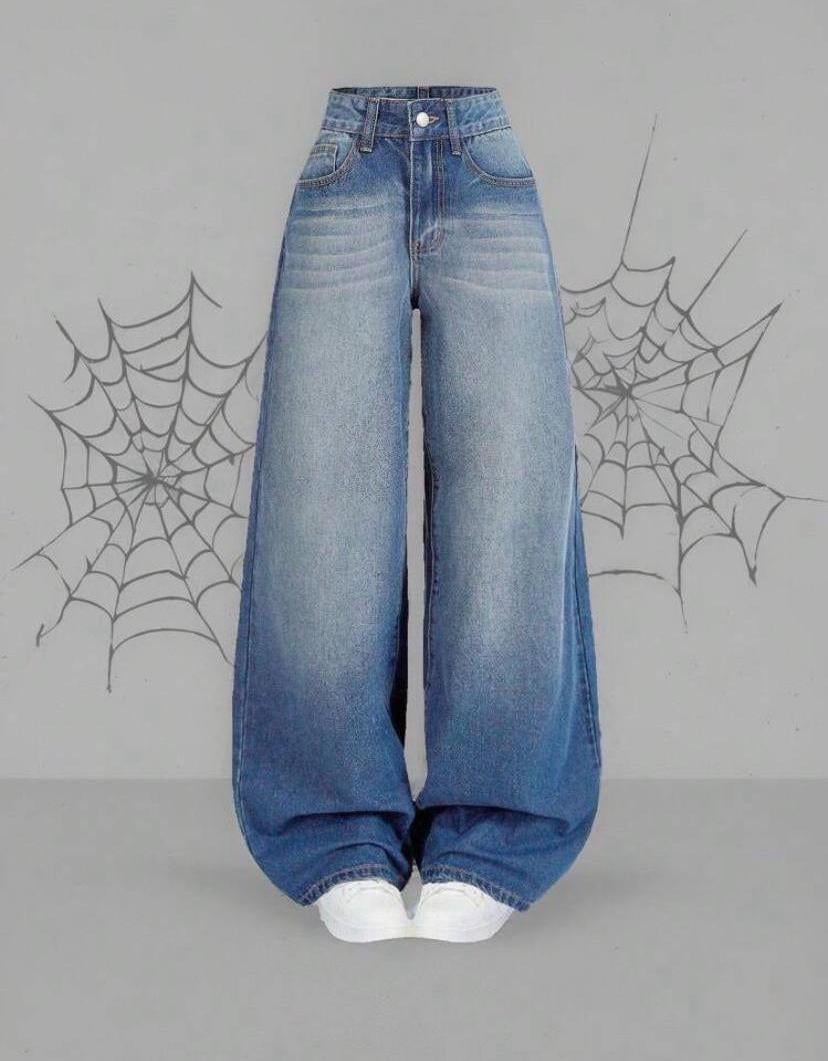 Y2k Yıkamalı Baggy jean Pantolon