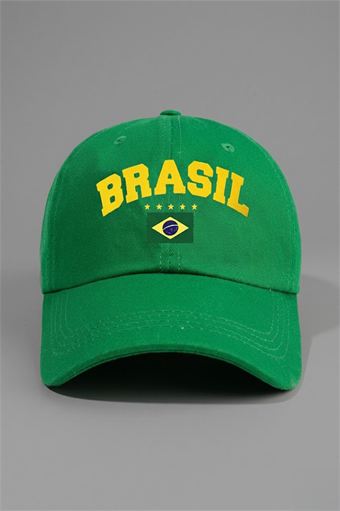 Yeşil Brasil Y2K Baseball Şapka
