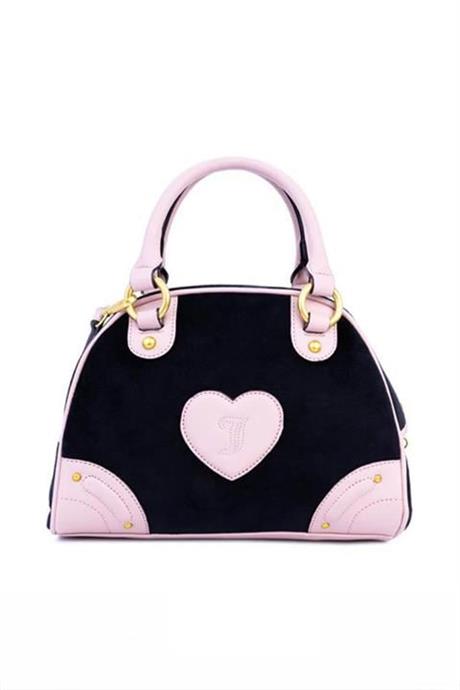 Pembe Kalpli Siyah Juicy Couture Boston Çanta