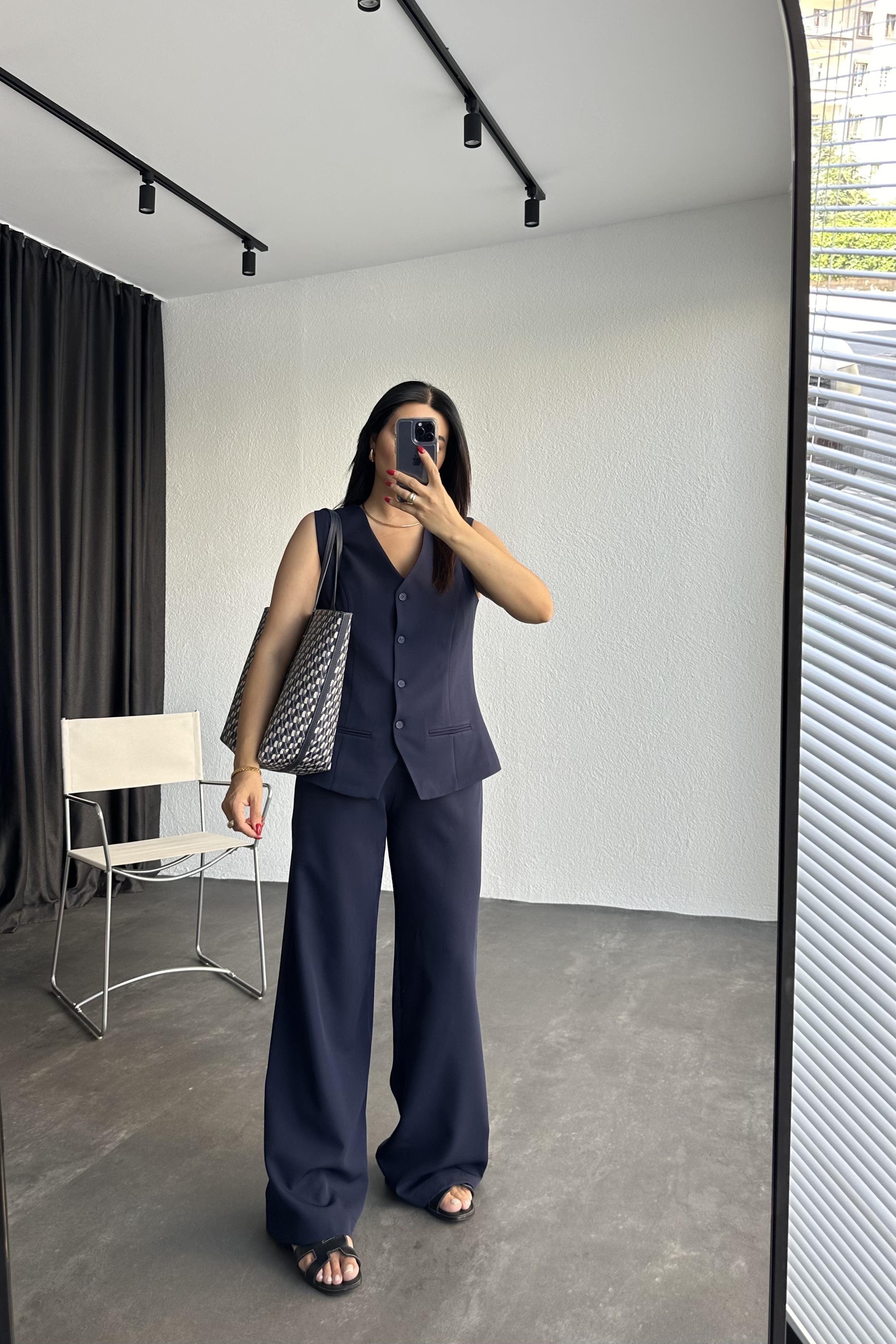 Astarlı Premium Seri Yelek Pantolon Takım Laci