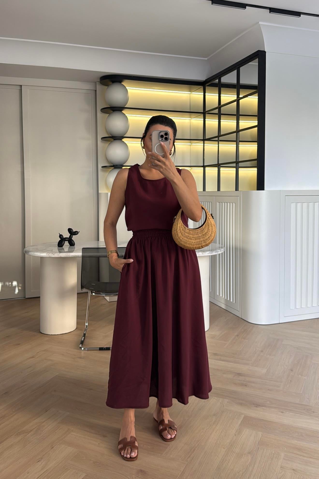 BORDO TENSEL KOLSUZ ETEKLİ TAKIM