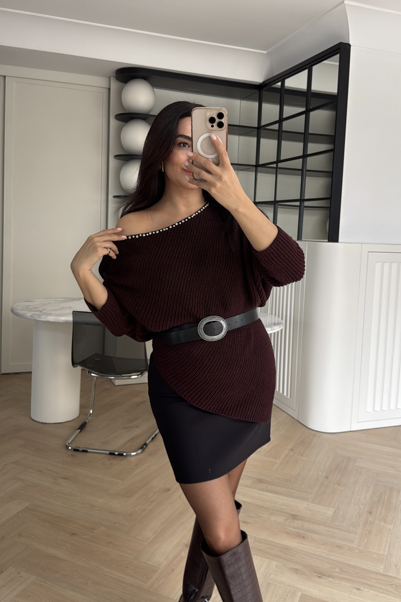 DEGAJE YAKA KAZAK BORDO 