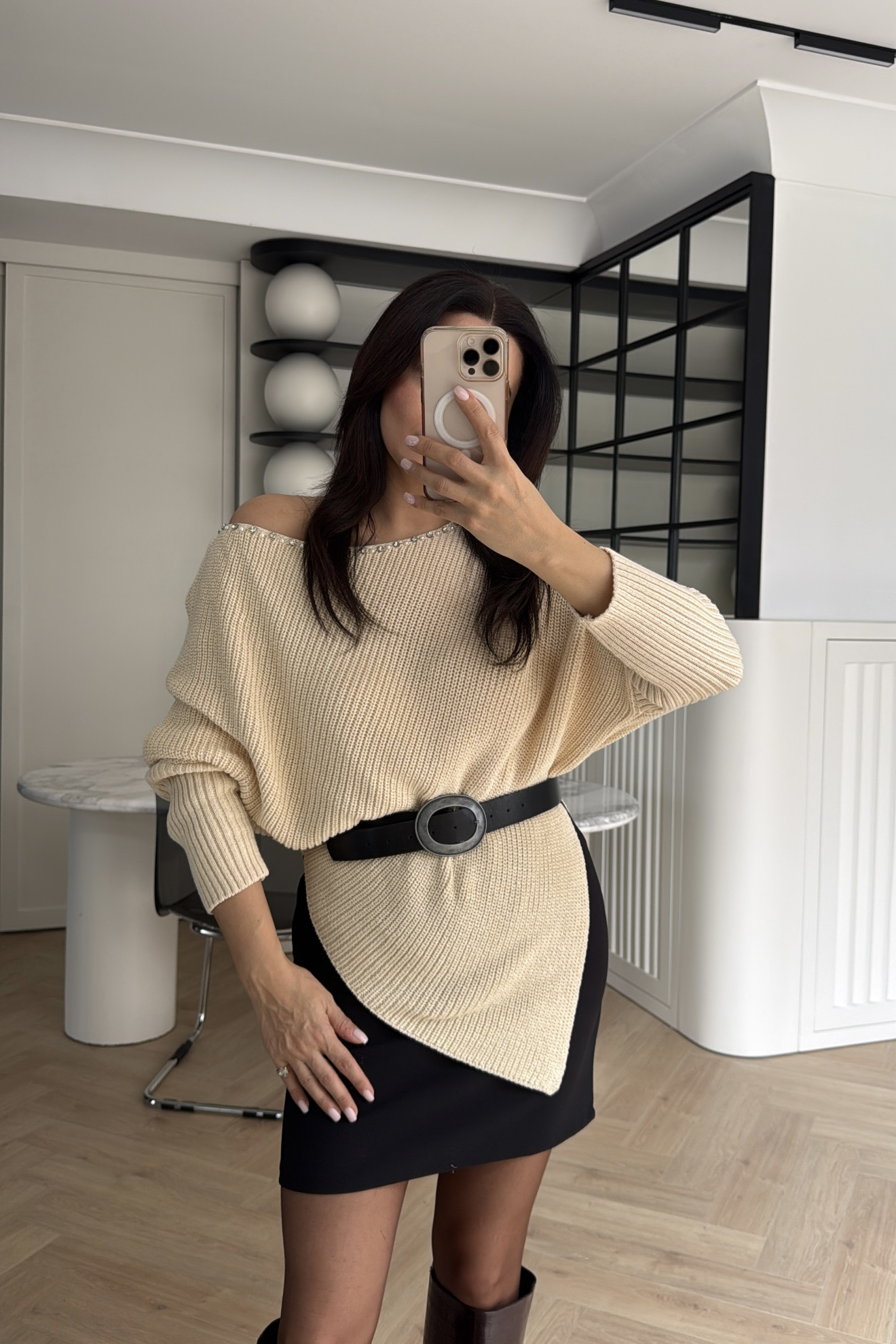 DEGAJE YAKA KAZAK EKRU