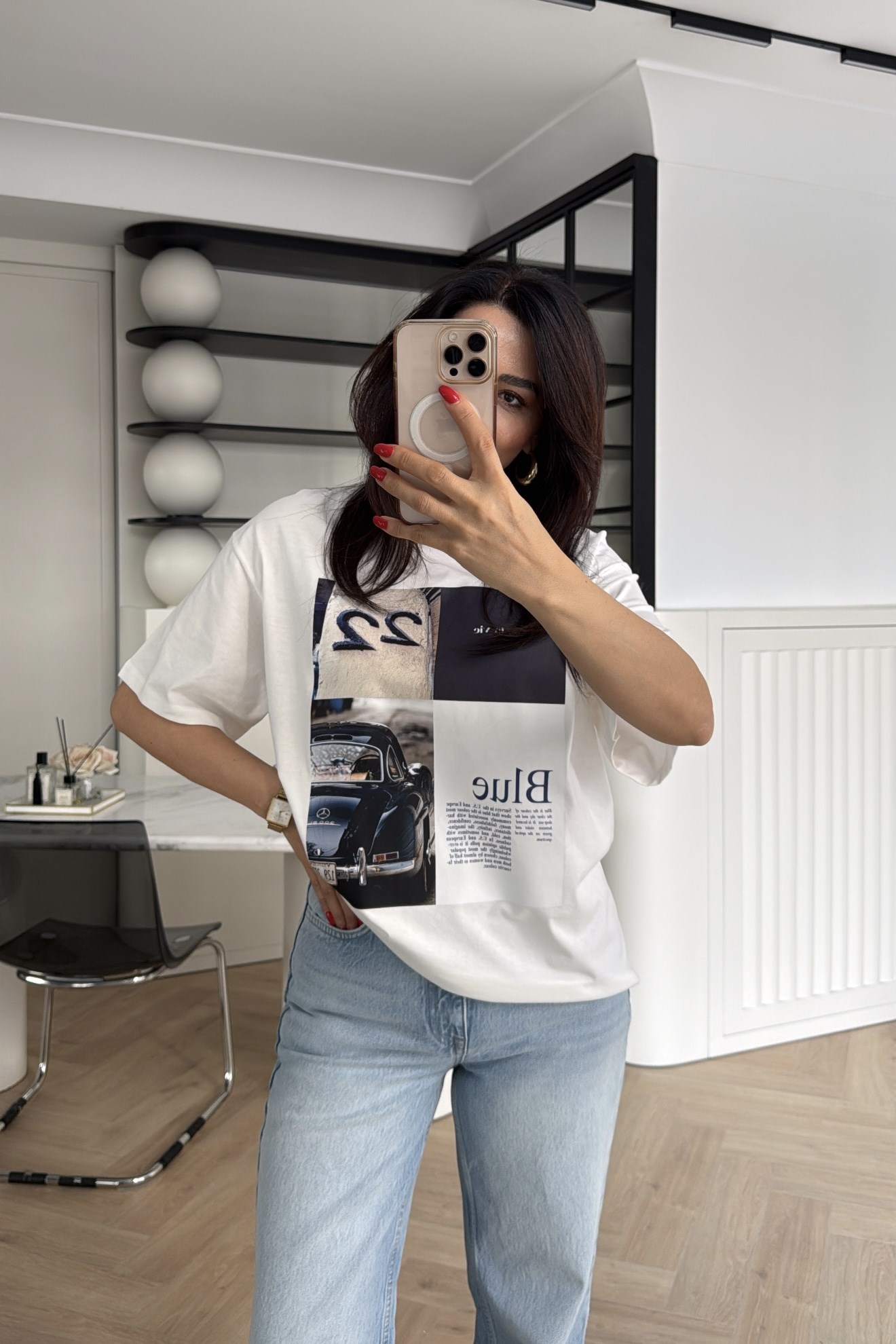 GRAFİK BASKILI OVERSİZE TİŞÖRT 