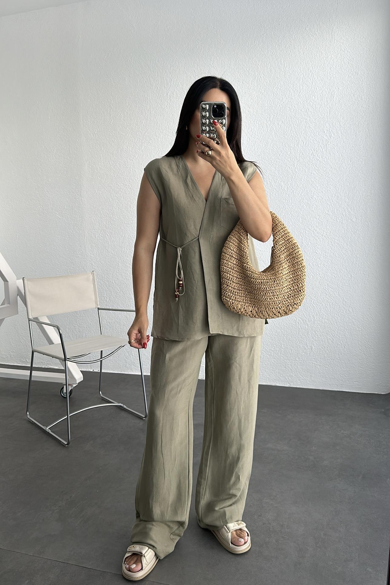 Ham Keten Haki Renk Premium Takım