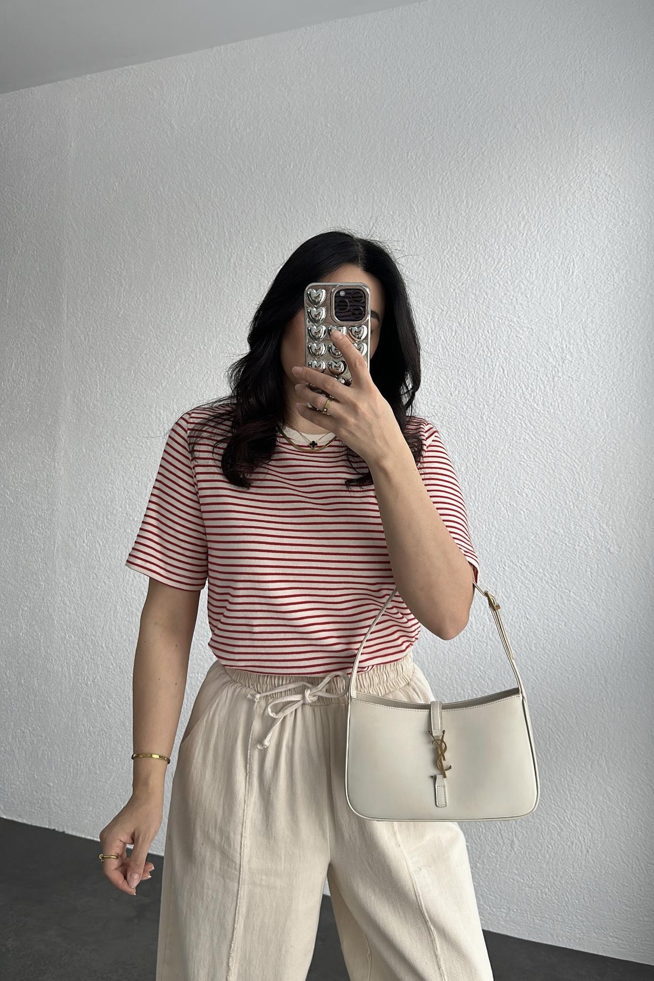 İhracat Kırmızı Çizgili Tişört