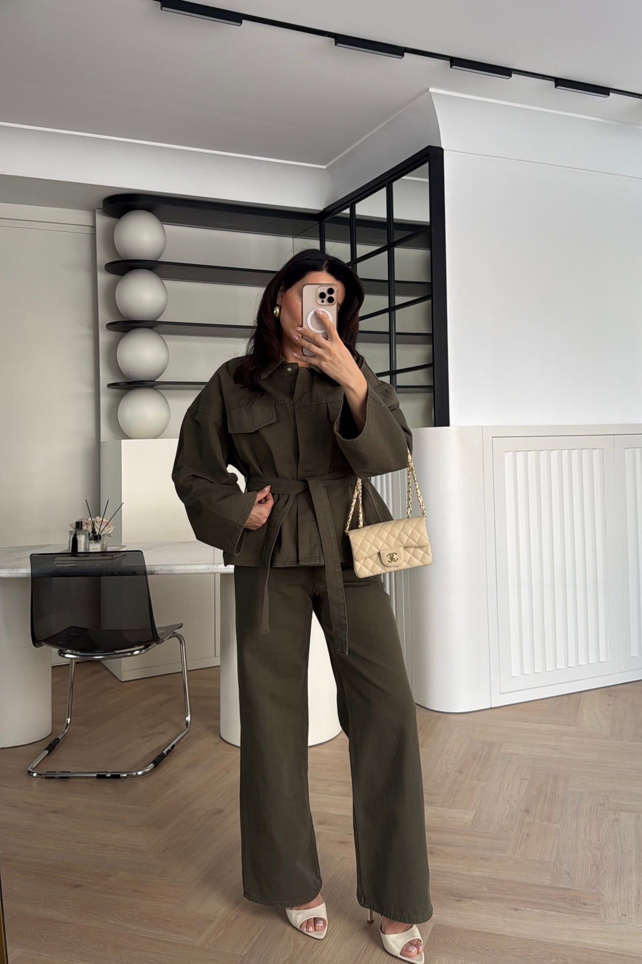 KUŞAKLI DENİM TAKIM HAKİ