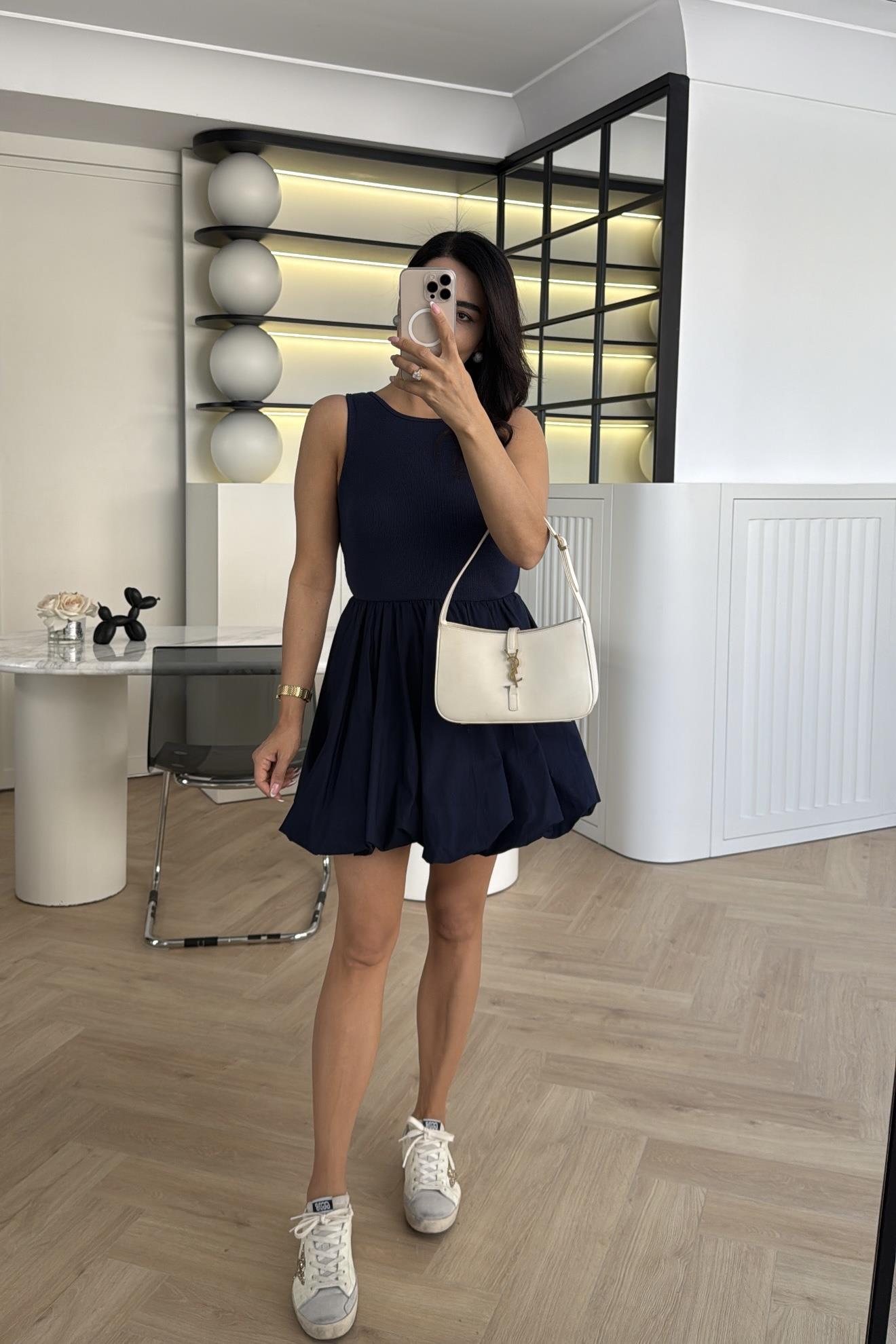 Laci Kolsuz Balon Etekli Elbise