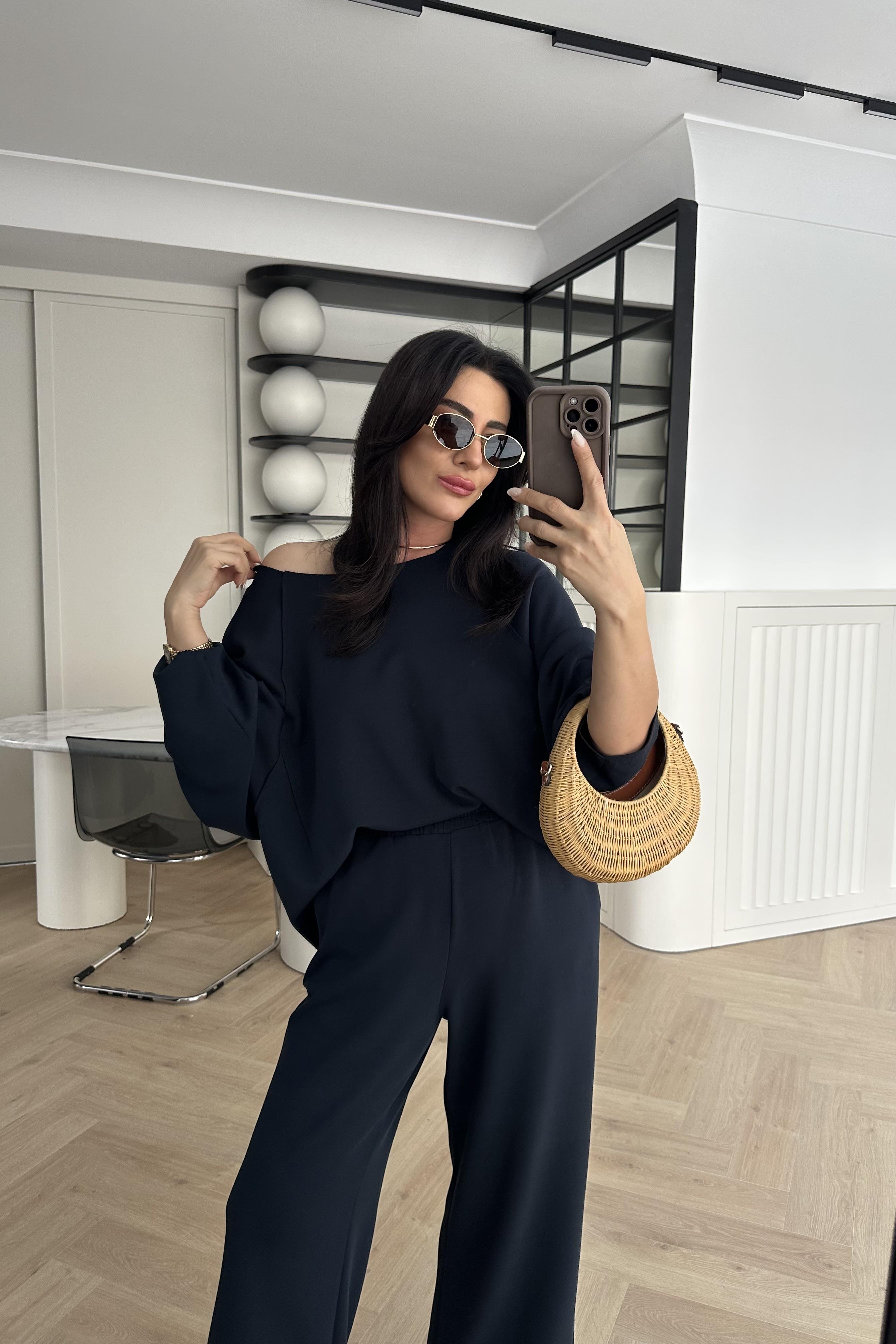 Laci Modal Kumaş Omuz Detaylı Premium Takım