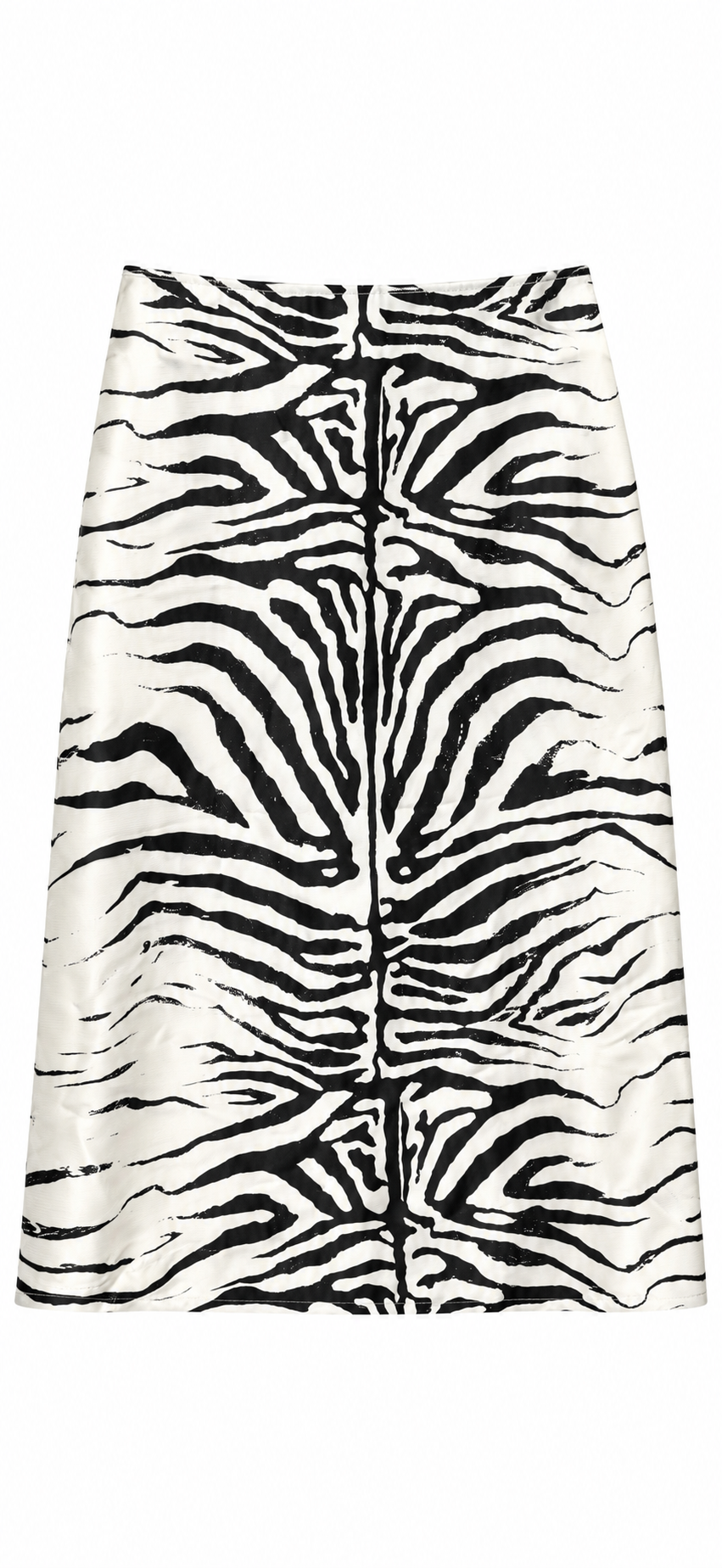 Marka Model Zebra Desenli Midi Etek 