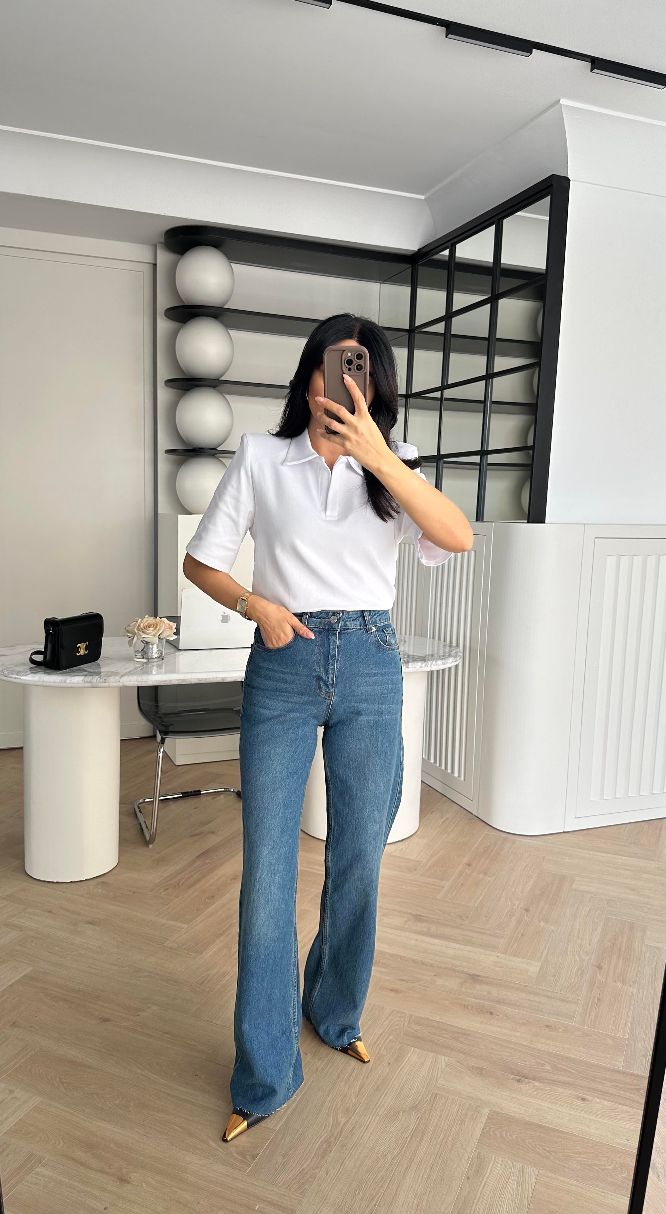 Mavi Yıkamalı Premium Straight Jean