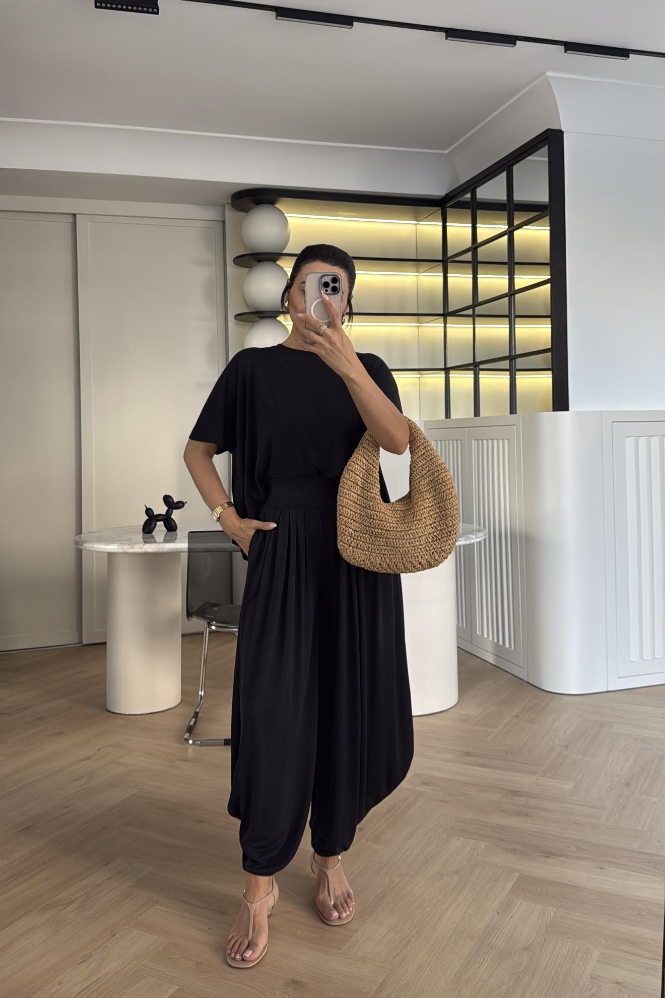 MODAL KUMAŞ ŞALVAR MODEL ANTRASİT TAKIM