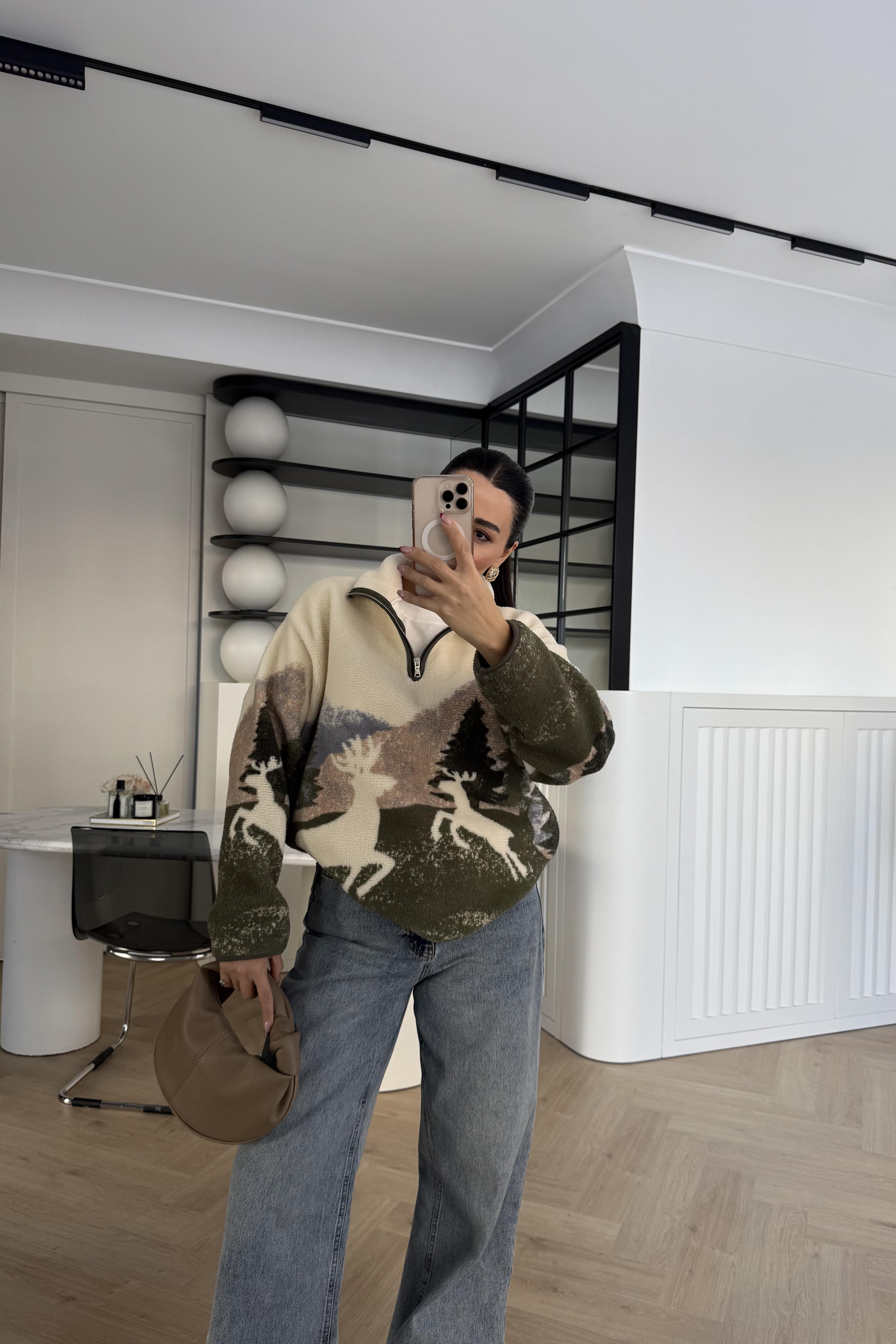 OYSH MODEL GEYİKLİ POLAR SWEATSHİRT