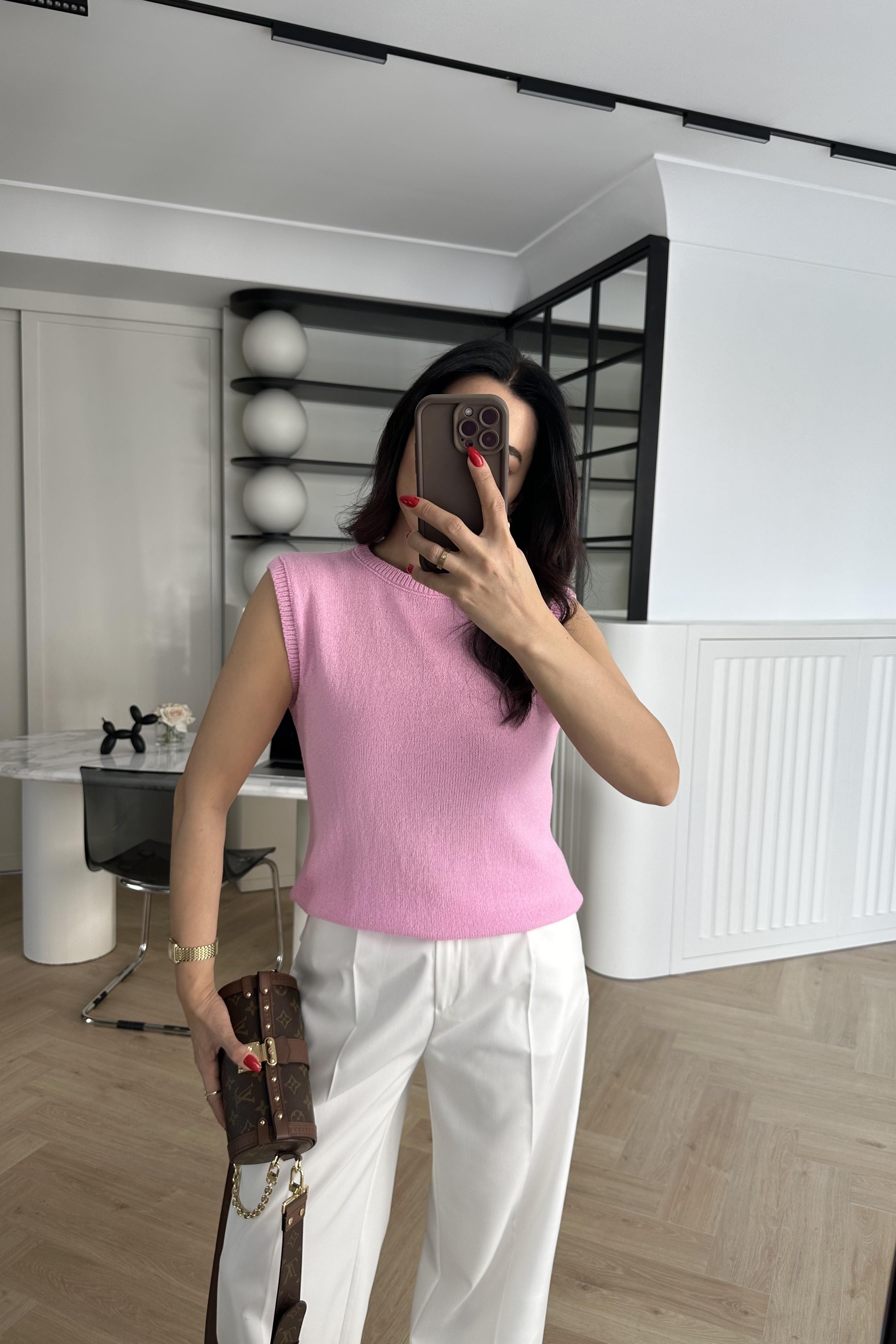 Pembe Kolsuz Zara Yazlık Triko