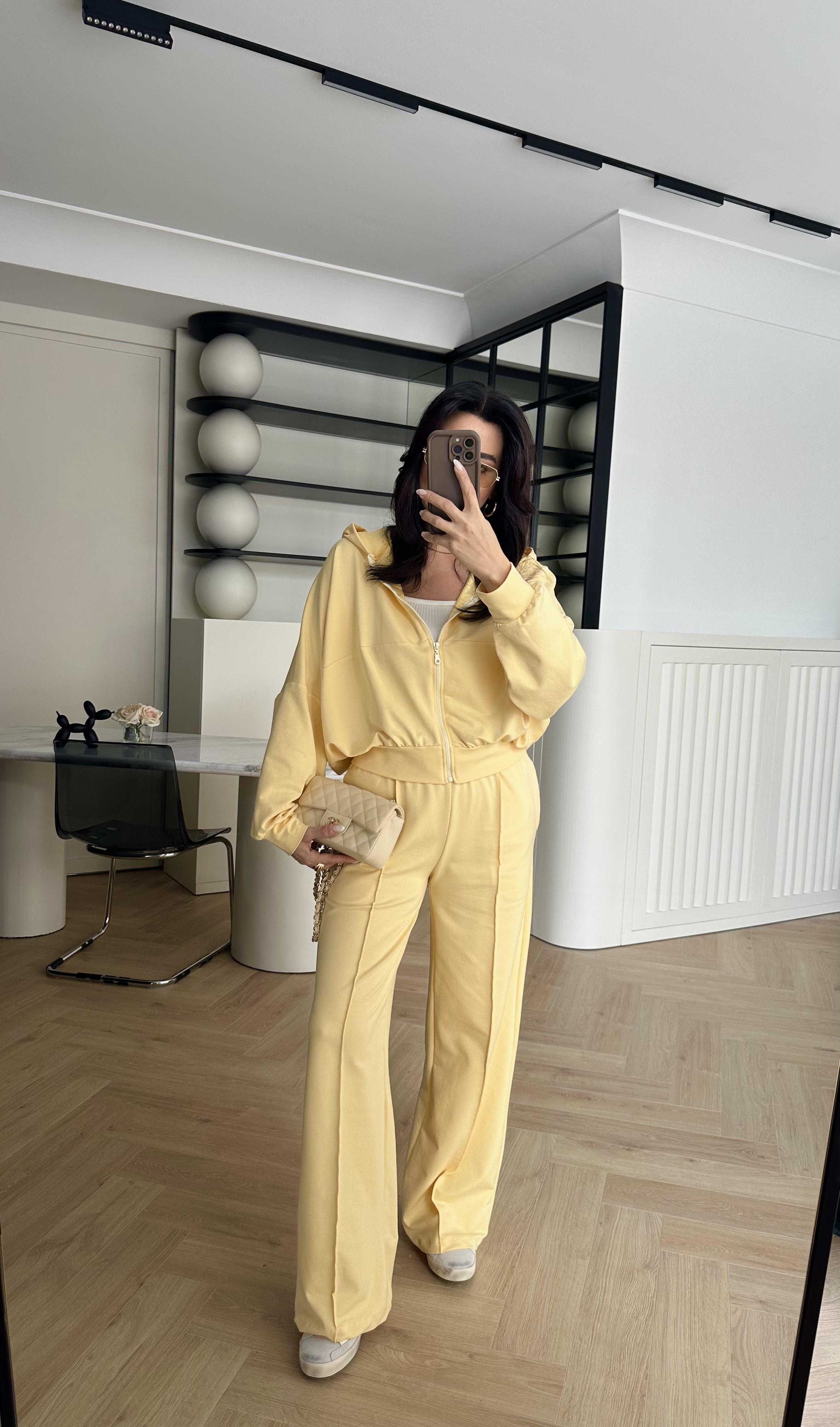 Sarı Renk Zr Model Eşofman Takım