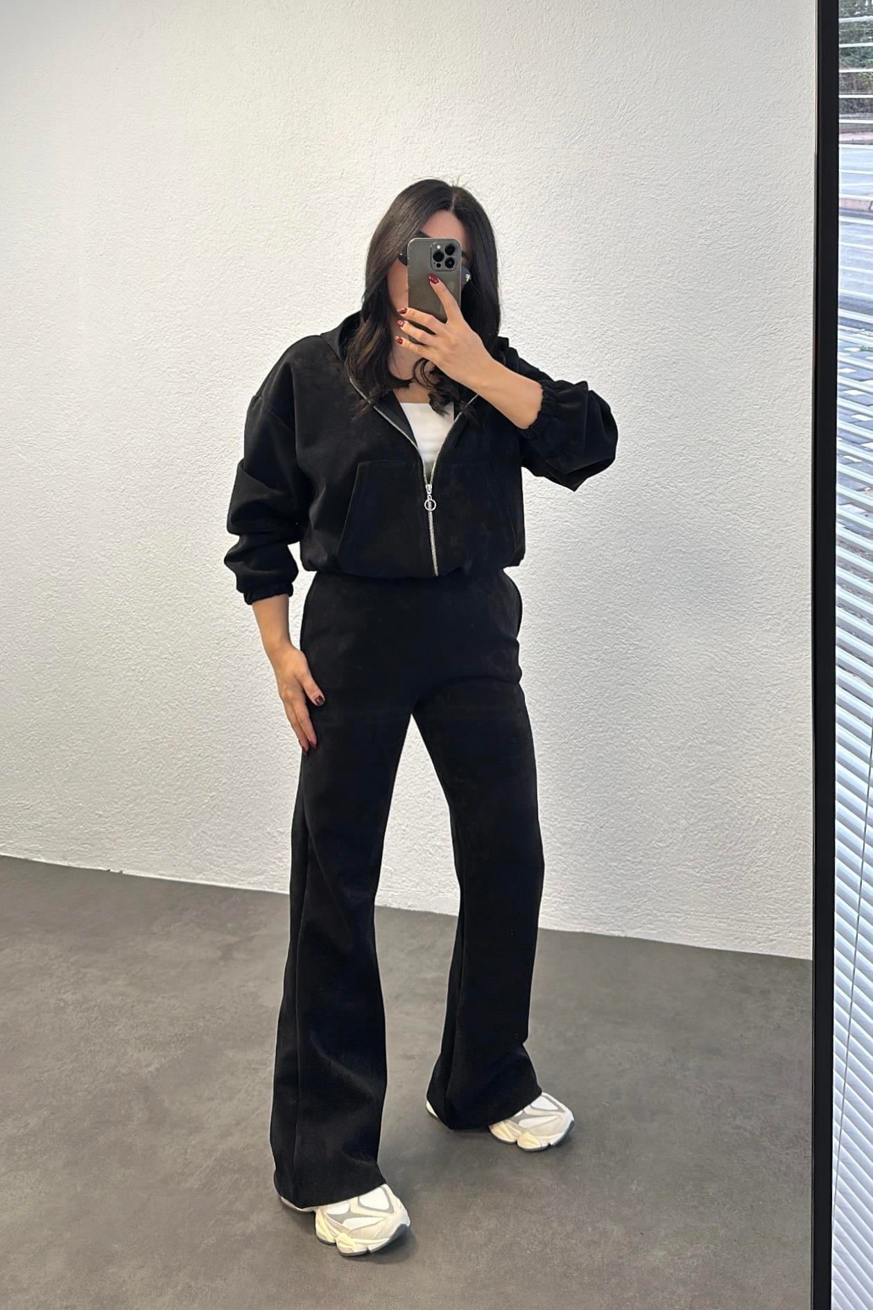 Siyah Renk Nubuk Takım