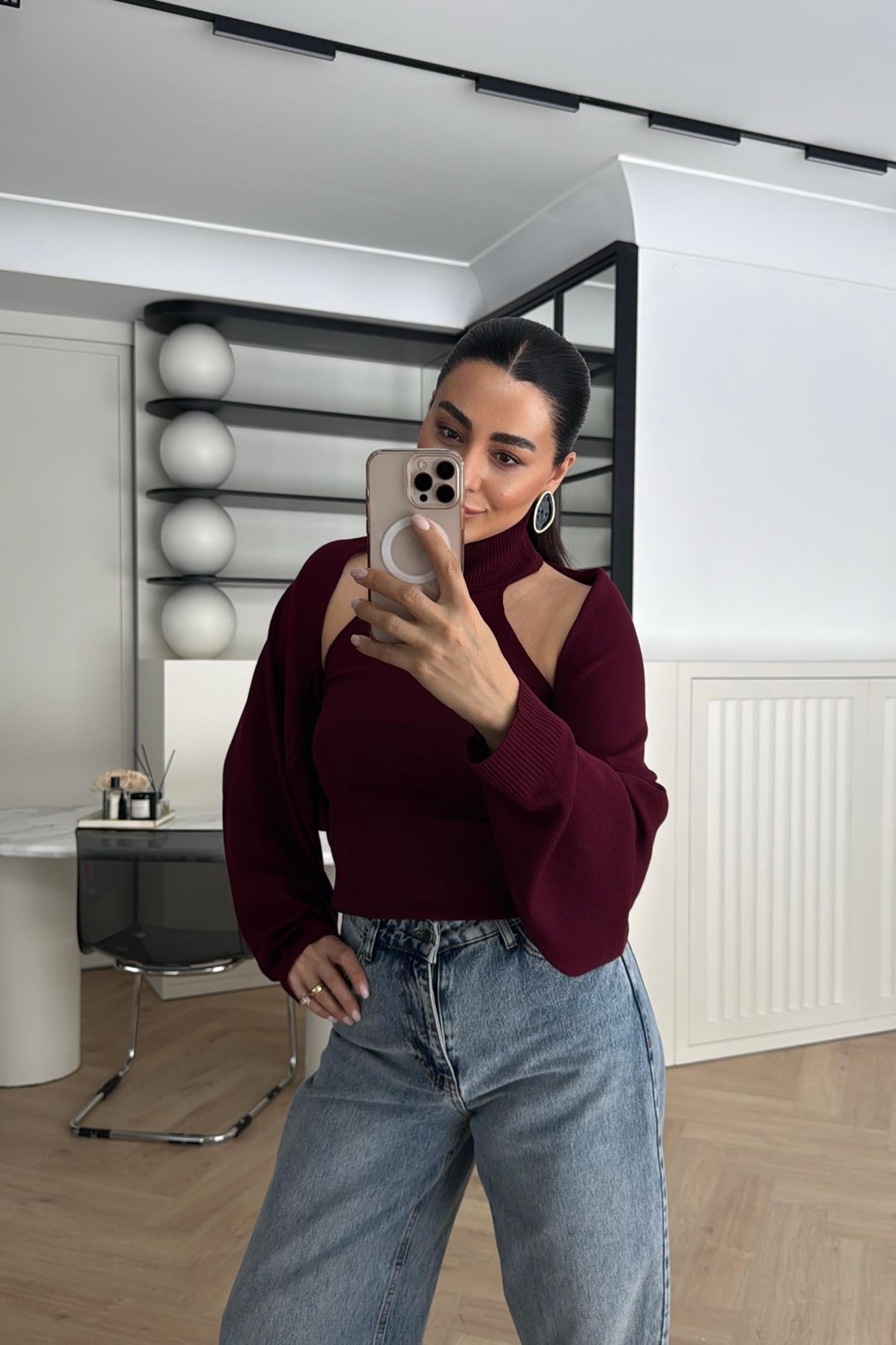 TRİKO BOLERO TAKIM BORDO 