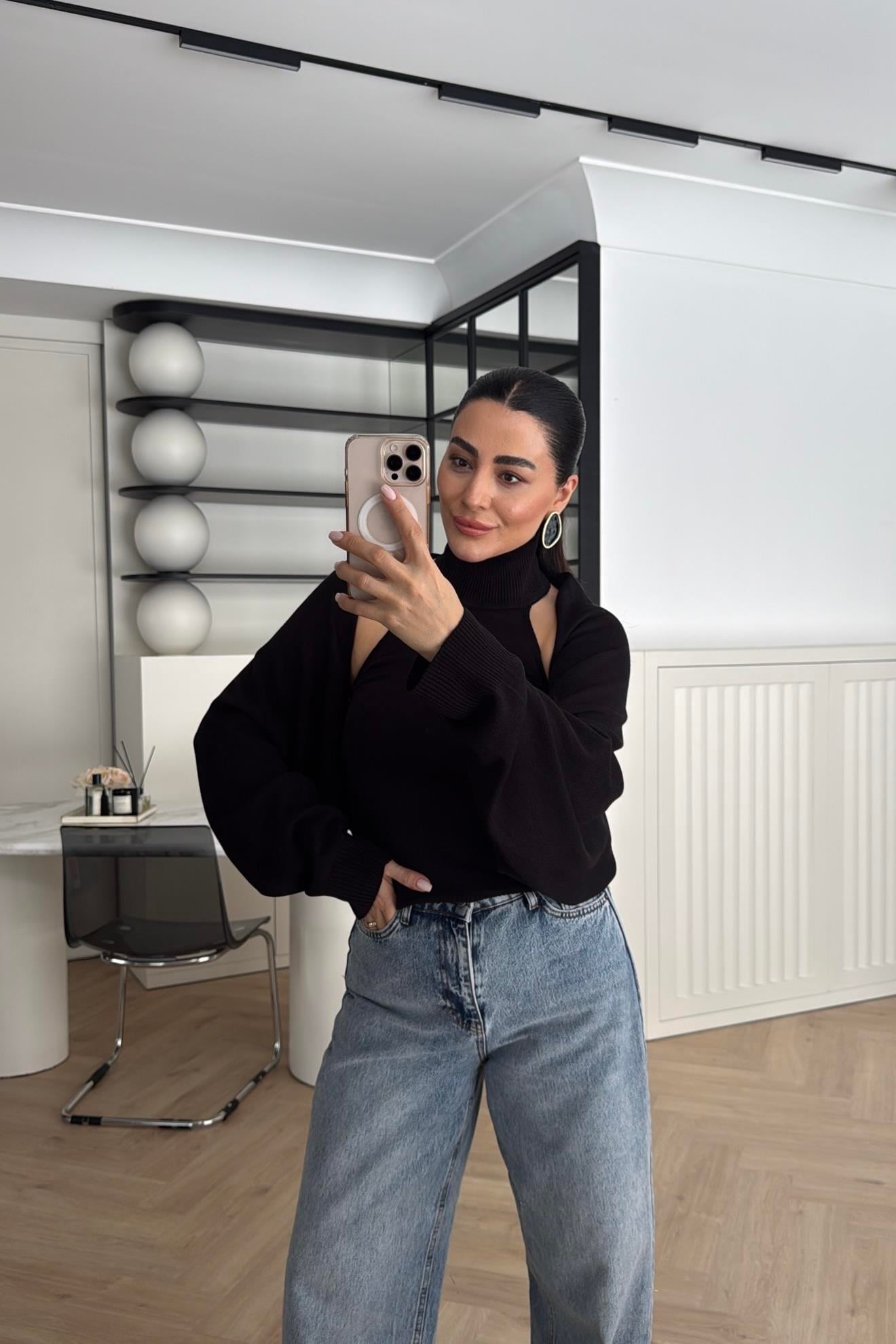 TRİKO BOLERO TAKIM SİYAH 